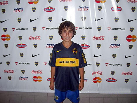 FOTO: Agustín en Boca Juniors.